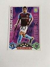 CARLOS CUELLAR - ASTON VILLA FC FOOTBALL SIGNED MATCH ATTAX CARD