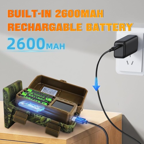 Caméra de Chasse Solaire 48MP WiFi/Bluetooth Batterie Rechargeable + carte 32GB - Photo 4/7