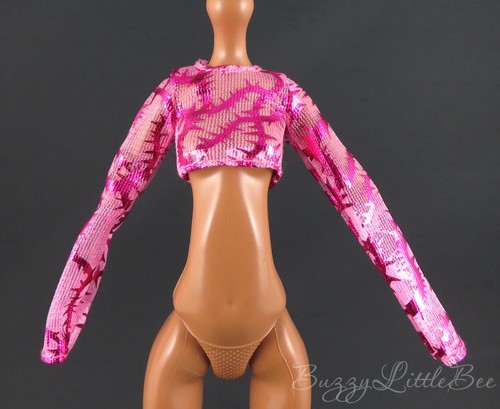 Monster High Doll G3 Venus McFlytrap Garden Mysteries Pink Shiny Sleev Shirt Top