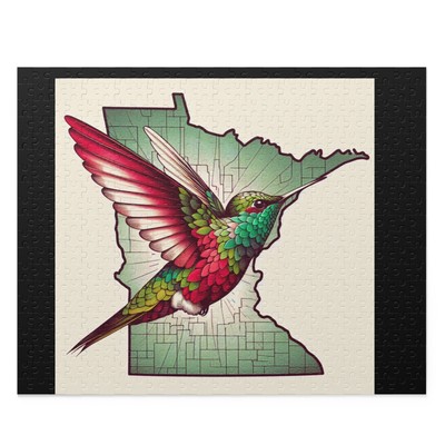 Jigsaw Puzzle, Minnesota Hummingbird Image, 500-Piece Challenge,