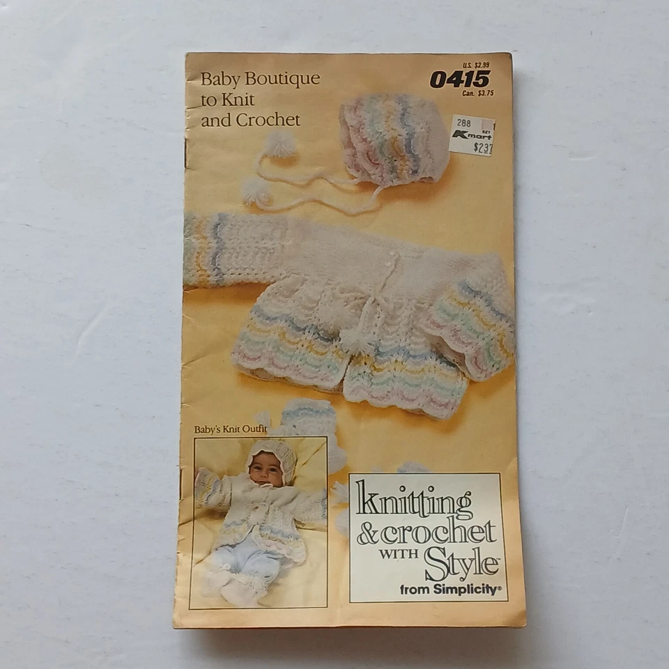 Vintage Knitting & Crochet Pattern books / booklets Lot of 3 Baby Talk - Image 4 of 4