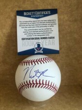 NATE PEARSON TORONTO BLUE JAYS ROOKIE YEAR SIGNED M.L. BASEBALL BECKETT R42041