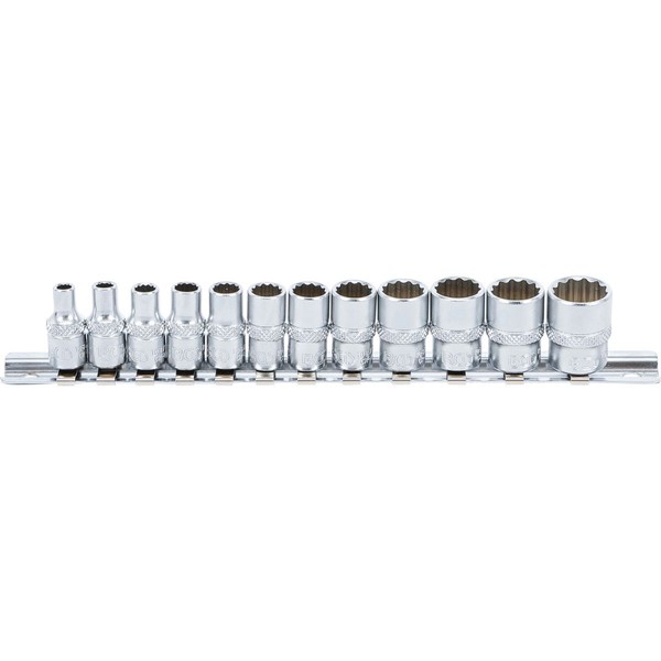 "SteckschlüSsel-Einsatz-Satz ZwöLfkant Zoll Vielzahn Nuss Antrieb 6,3 Mm (1/4\")"-image