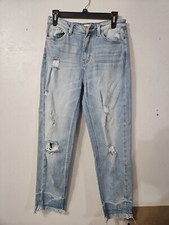 Kancan Signature Light Wash Distressed Jeans Size 26