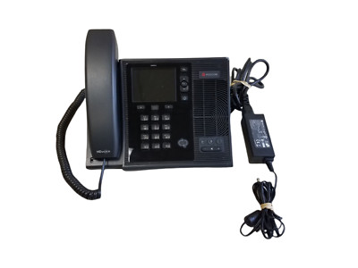 Polycom CX600 IP Business Phone 2201-15942-001 w Handset and Power Cord in Black