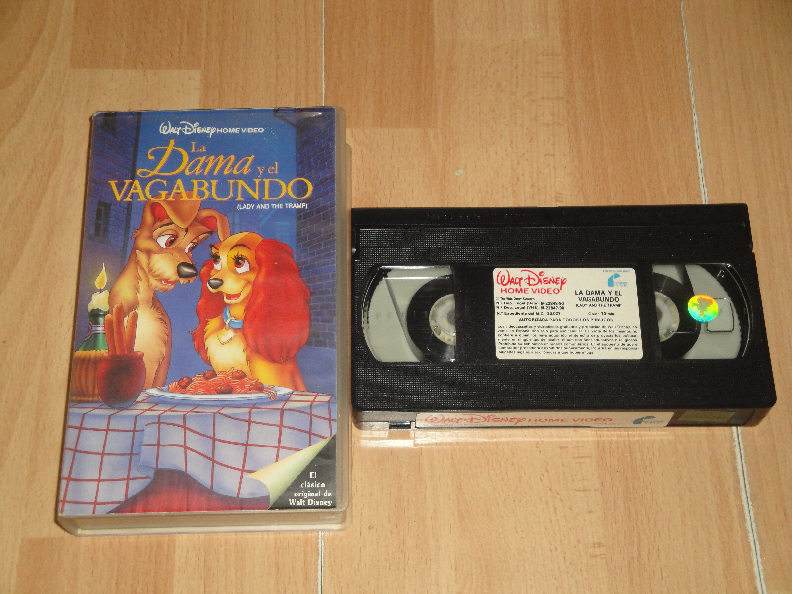 LA DAMA Y EL VAGABUNDO WALT DISNEY VHS BLACK DIAMOND DIAMANTE NEGRO BUEN ESTADO