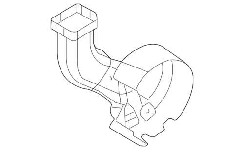 Conducto de aire para Ford Fusion, Mercury Milan 2006-2009 (N/P 6E5Z-10C392-AA)