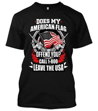 American flag offend you 2nd Amendment trump Shirt Gun Rights Patriotic T-shirt