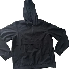 Ebb & Flow Women’s Black Pullover Windbreaker. SIZE LARGE.  NWOT