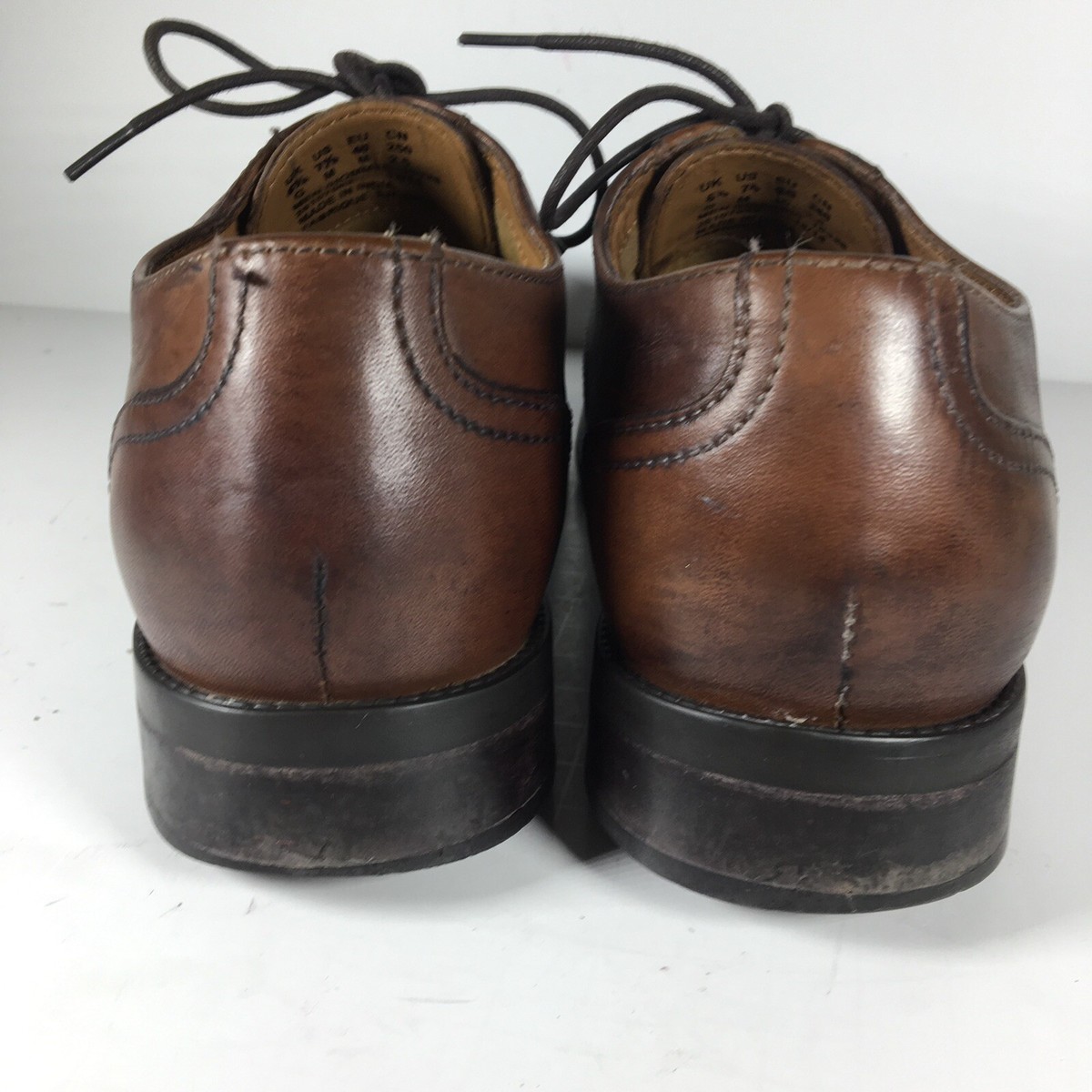 Bostonian Brown Leather split Toe Oxfords 10.5 D Bostonian Oxford Brown Dress Shoes for Men for sale | eBay main image 4
