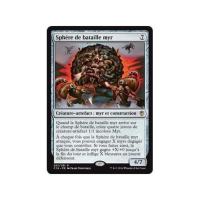 MTG Magic: Playset (4x) Sphere Da Bataille Myr Commander 2016 VF