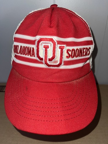 Red AJD SuperStripe trucker NCAA Hat 
