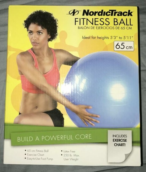 65cm exercise ball height
