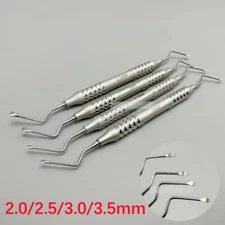 Periodontal Lucas Bone Curettes Serrated Dental Surgical Jagged Spoon Instrument