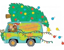 Sublimation Print Christmas Van Ready to Press Heat Transfer