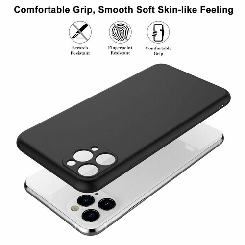 For iPhone 12 11 Pro Max XS Max XR Liquid Silicone Clear Case Camera Lens Cover - Picture 8 of 27