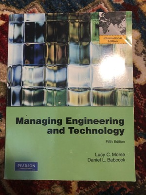 Managing Engineering and Technology by Babcock, Daniel L. 