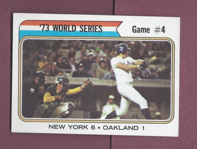 RAZOR SHARP PACK FRESH 1974TOPPS #475 '73 WORLD SERIES GAME #4  .99 SHIP N090