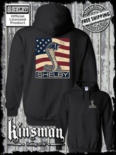 Carroll Shelby Cobra US Flag Logo Hoodie / Sweatshirt