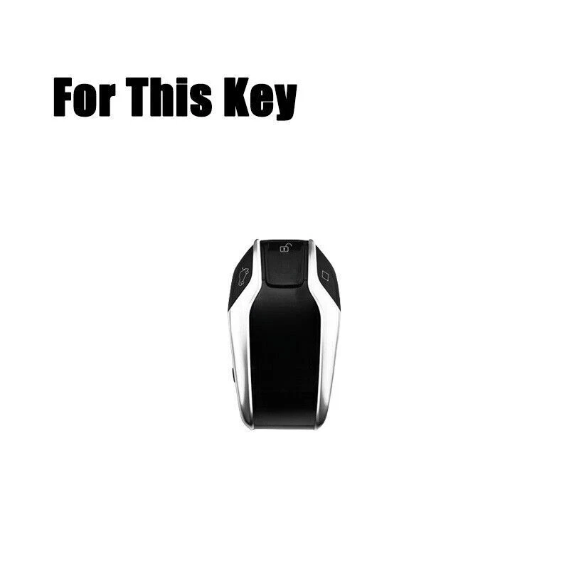 Bolsa capa chaveiro de carro couro camurça para BMW 740i 730Li I8 G30 X4 X5 7 G12 - Imagem 2 de 4