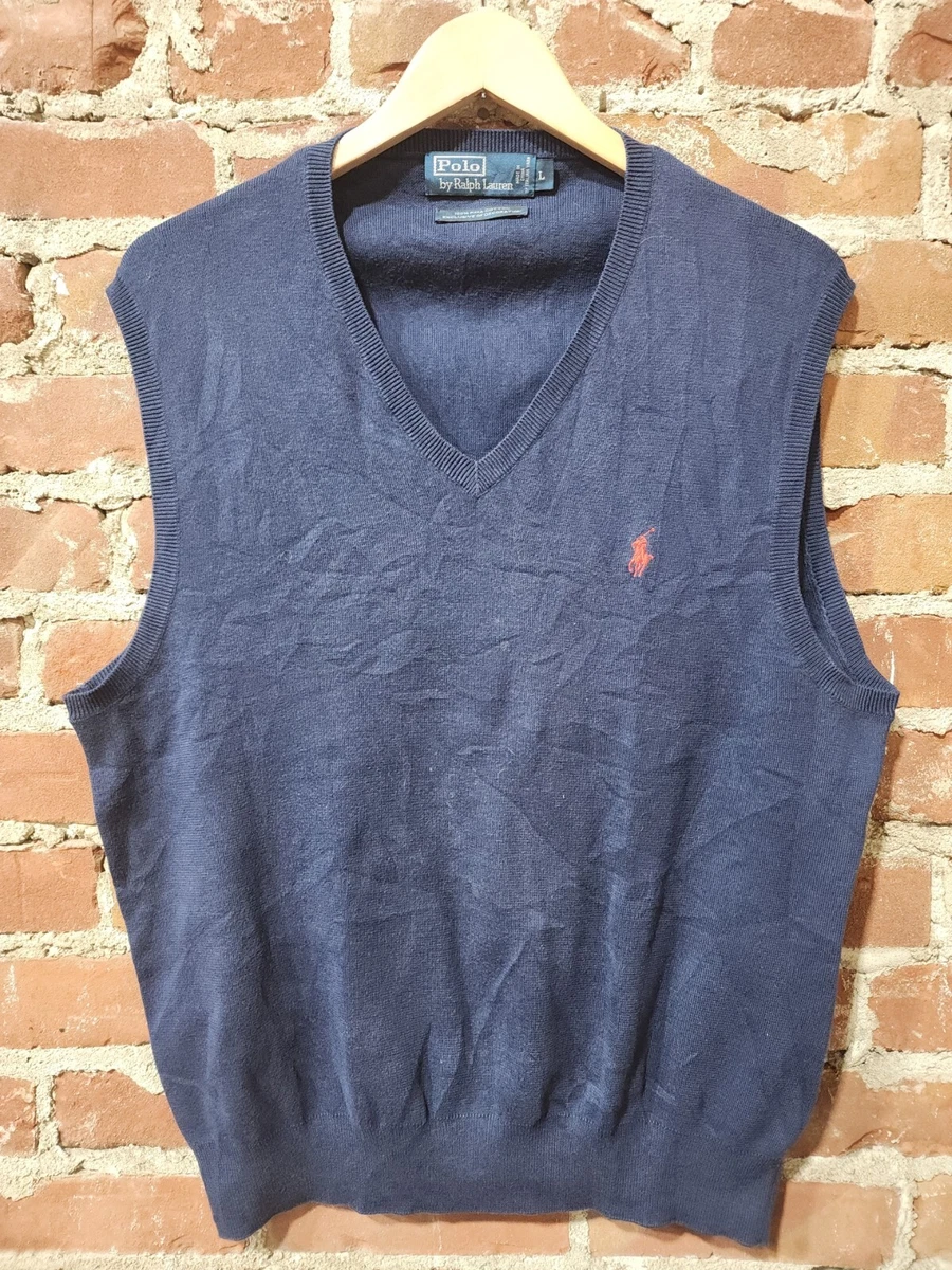 Polo ralph lauren men's pima cotton sweater vest on sale