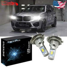 2pc H7 Led Headlight Bulbs 100w 11000lm Extremely Bright Xenon White 6000k