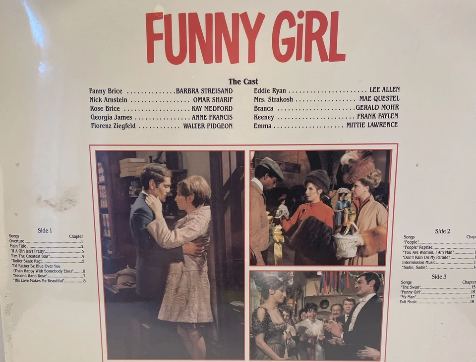 Laser Video Disc Funny Girl Barbra Streisand Omar Sharif NEW SEALED Foto 3 de 4