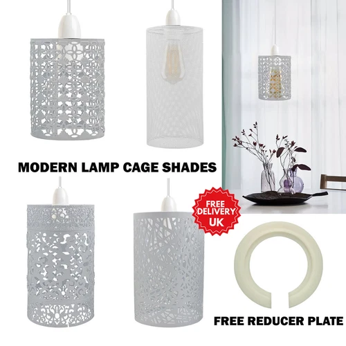 Metal Drum Lampshade Easy Fit Pendant Light Shade Ceiling Pendant Lamp Shade E27