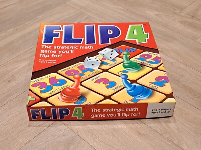 Flip 4 Das strategische Mathe-Spiel, für das Sie umdrehen werden! Kostenloses P&P