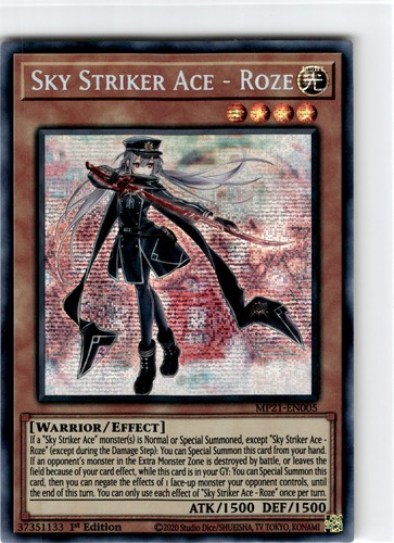SKY STRIKER ACE - ROZE * 1ST EDITION PRISMATIC SECRET RARE MP21
