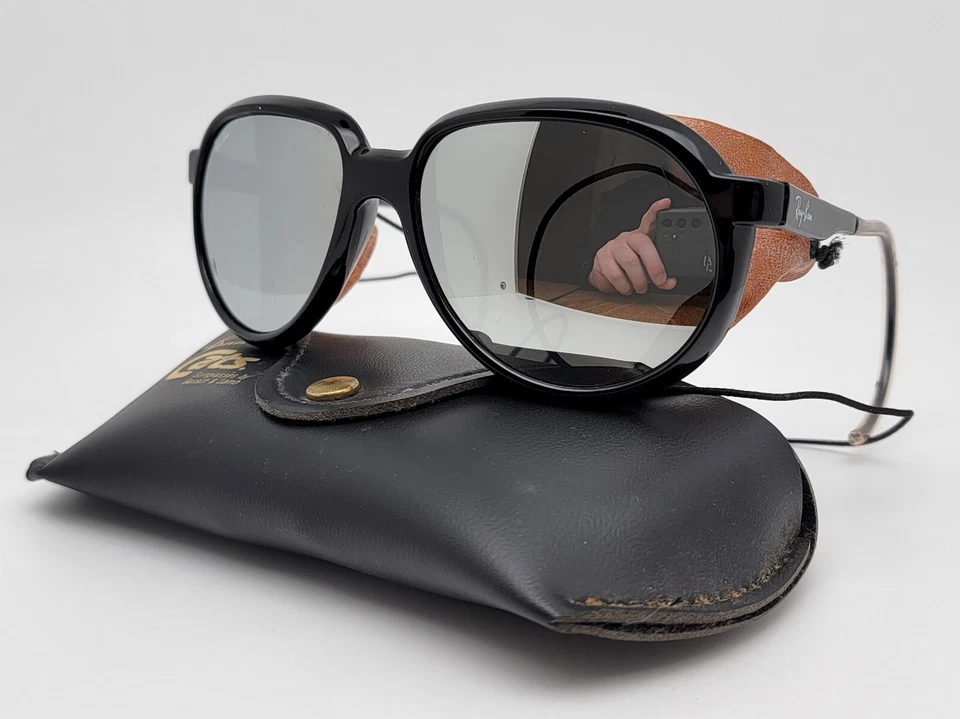 Gafas de sol Ray-Ban B&L L1541 Arctic Cats Glacier 7000 G31 plateadas espejadas con estuche Foto 2 de 4