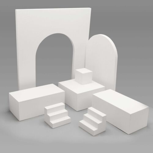 3D Block Prop Set For Product Photography Pre-Cut Different Shape Wood Design - Picture 2 of 5