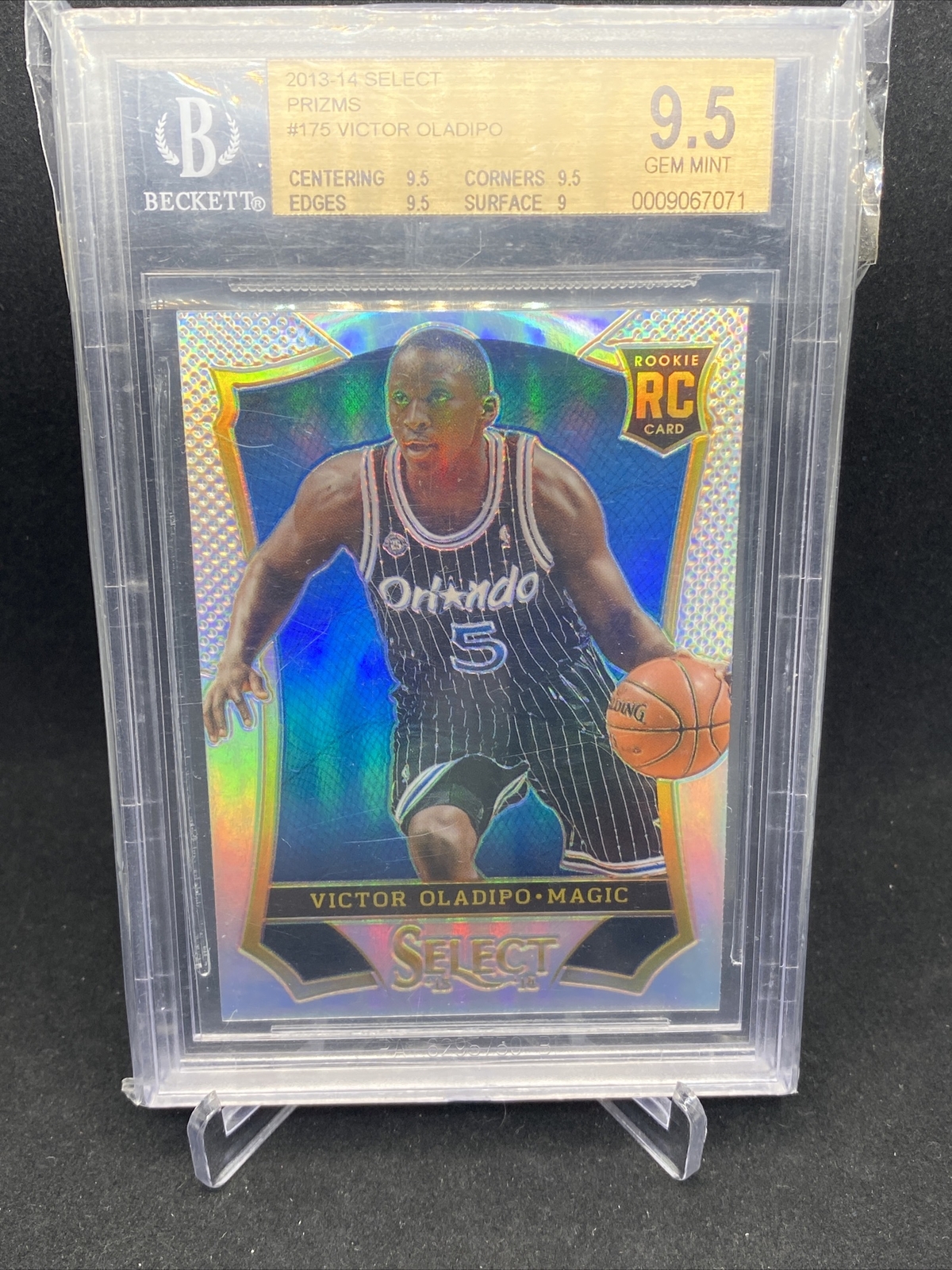 2013-14 Victor Oladipo Panini Select Silver Prizm Rookie Card RC #175 BGS 9.5