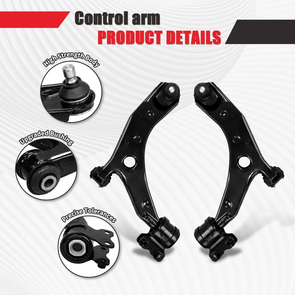 Juego de suspensión de brazo de control delantero inferior derecho derecho derecho 12 piezas para Mazda 3 5 2004-2009 Foto 4 de 4