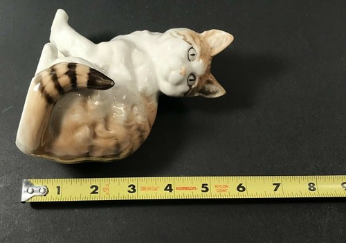 Statuina gatto seduto porcellana Hutschenreuther Kunstabteil Selb RARA vintage - Foto 12 di 12