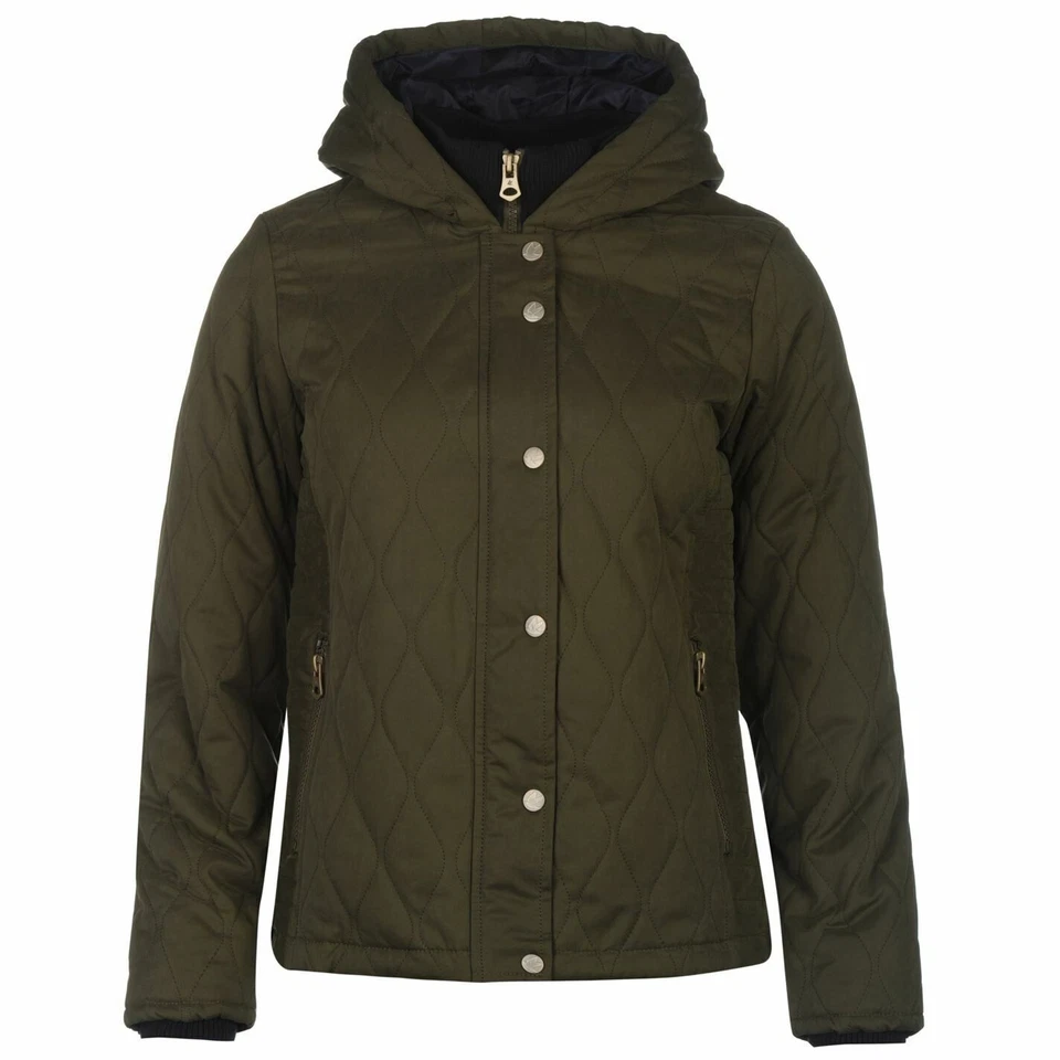 SoulCal Luxe Padded Jacket Ladies Khaki UK 14 (L) rrp £90 JS9 GG 22 - Image 3 of 4