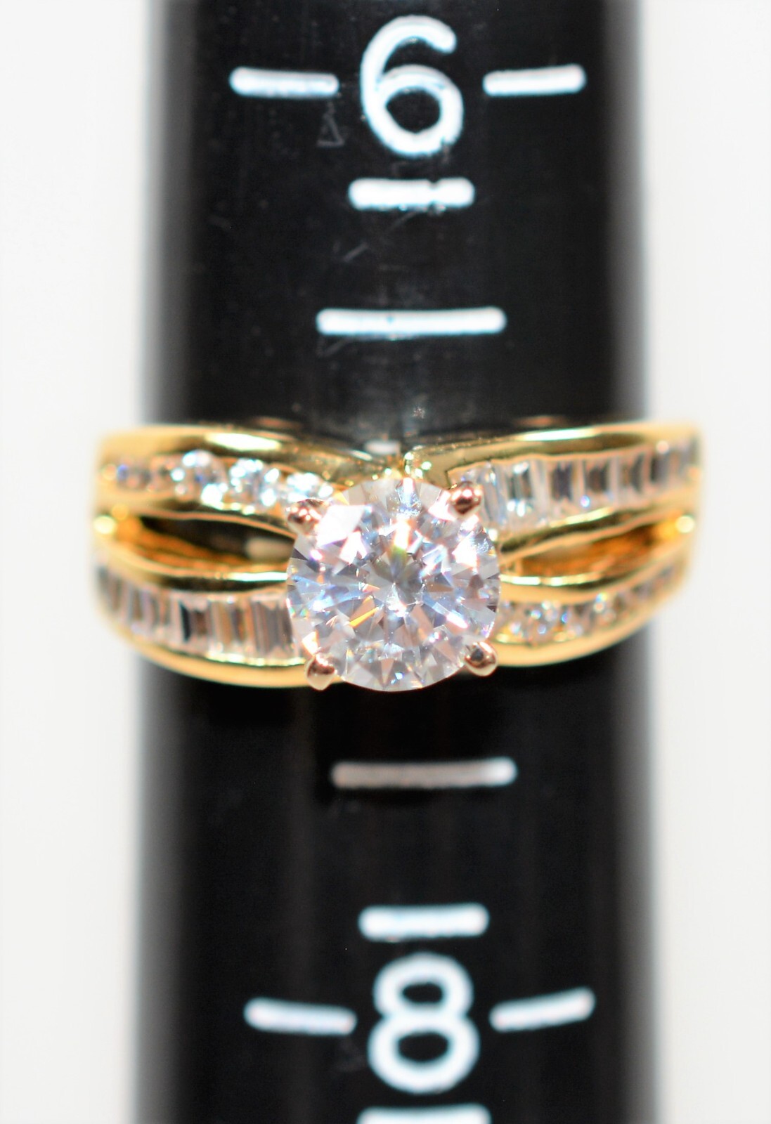 Ethical Engagement Ring 14K Solid Gold Ring Women… - image 9