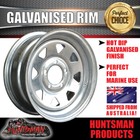 13" Galvanised Sunraysia Ford pattern Steel Boat Trailer Jetski Wheel Rim