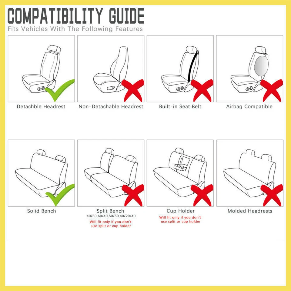 Juego completo de protector de 5 asientos de cuero delantero trasero para Acura TL 2004-2008 Foto 3 de 4