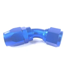 -12AN AN12 45Degree Swivel Oil/Fuel/Gas Line Hose End Fitting Adapter Blue