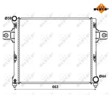 Radiator, Engine Cooling NRF 53191 for Jeep Grand Cherokee III