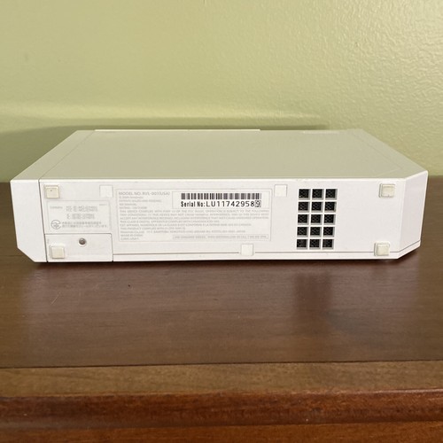 Wii Console Sensor Bar Power Cord & AV Cable Tested Working No Memory Card Door - Picture 13 of 24