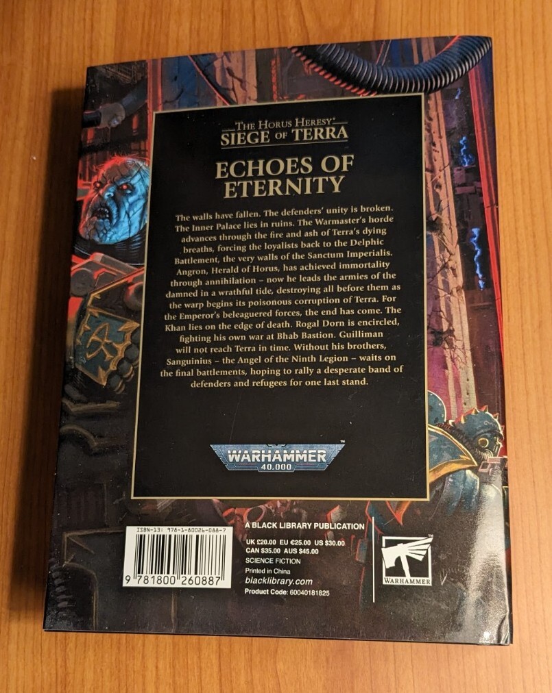 Echoes of Eternity warhammer space marine horus heresy siege