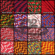 550lb Parachute Rope Paracord Red Colors 10' 25' 50' 100' Crafting Survival Fun