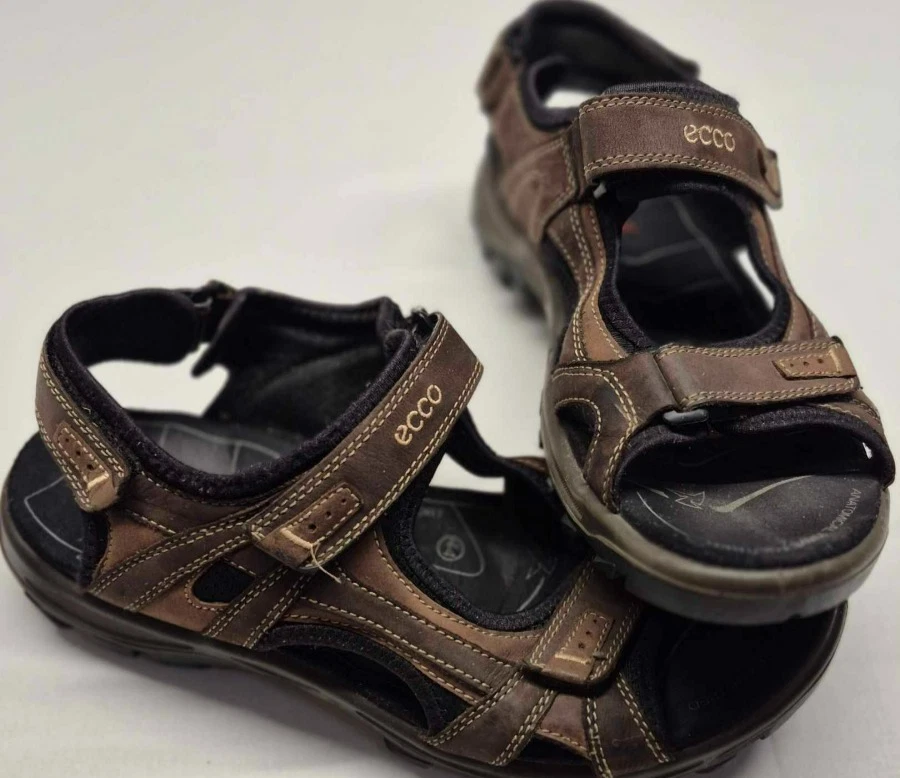 Ecco Receptor Technology sandali uomo pelle marrone outdoor escursionismo regolabili