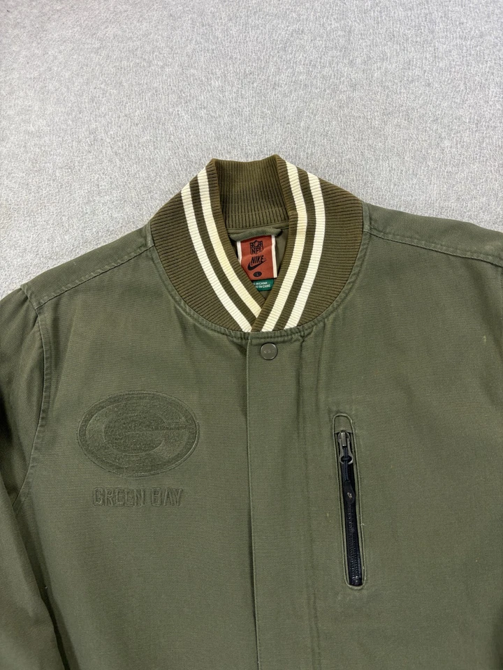 Jaqueta Green Bay Packers Nike costurada NFL Stadium (grande masculina) verde - Imagem 2 de 4