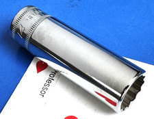 Snap-on Tool 38 Drive 14mm Deep Metric 12-point Chrome Socket Wrench Sfm14 New