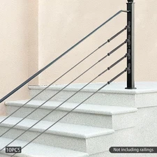 10 pairs of 1_8 balustrade connectors Black plane flower basket+puller 42 screws