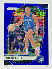 2024 Panini Prizm WNBA - Diamond Miller #63 Blue Pulsar Prizm /199 - Lynx