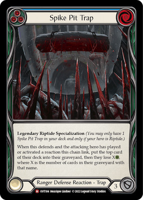 Flesh and Blood - Spike Pit Trap - Outsiders - MINT/NMINT - EN - FOIL